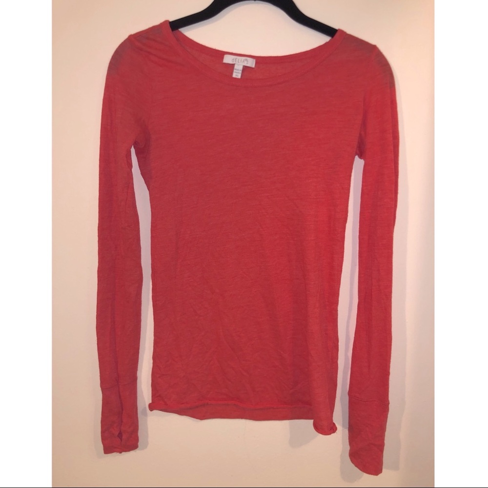 Delia’s XS Coral Long Sleeve Shirt